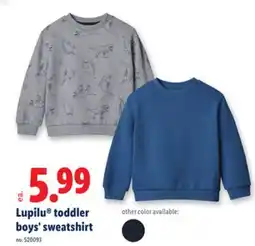 Lidl Lupilu toddler boys' sweatshirt offer