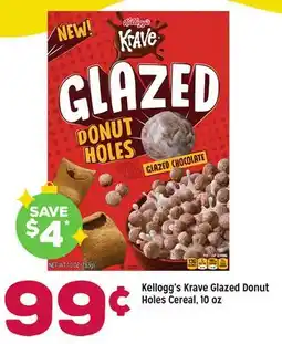 Grocery Outlet Kellogg's Krave Glazed Donut Holes Cereal offer