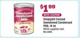 Grocery Outlet SimplyGO Canned Sweetened Condensed Milk offer