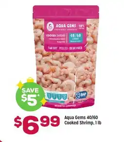 Grocery Outlet Aqua Gems 40/60 Cooked Shrimp offer