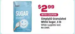 Grocery Outlet SimplyGO Granulated White Sugar offer