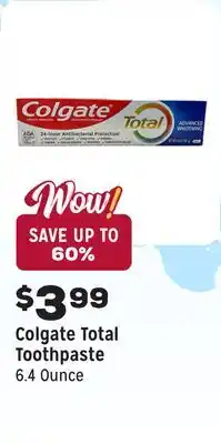 Grocery Outlet Total Toothpaste offer