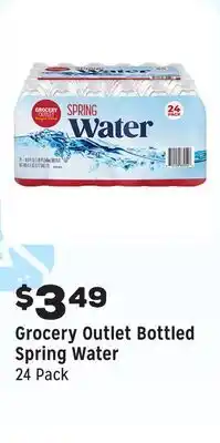 Grocery Outlet Bottled Spring Water offer