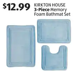 Aldi KIRKTON HOUSE 3-Piece Memory Foam Bathmat Set offer