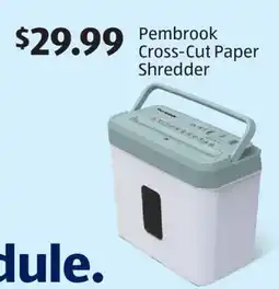 Aldi Pembrook Cross-Cut Paper Shredder offer
