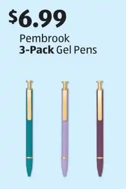 Aldi Pembrook 3-Pack Gel Pens offer