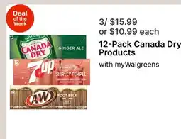 Walgreens 12-Pack Canada Dry Products offer