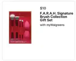 Walgreens F. A. R. A. H. Signature Brush Collection Gift Set offer