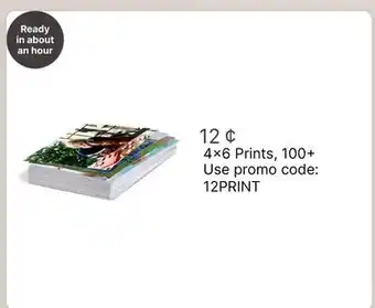 Walgreens 4x6 Prints offer