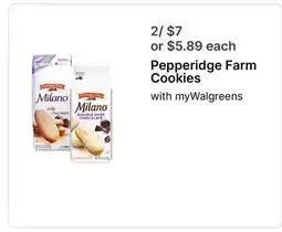 Walgreens Pepperidge Farm Cookies offer