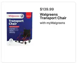 Walgreens Walgreens Transport Chair offer