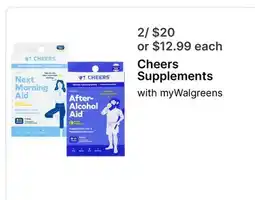 Walgreens Cheers Supplements offer