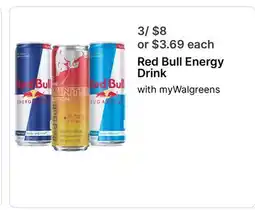 Walgreens Red Bull Energy Drink offer