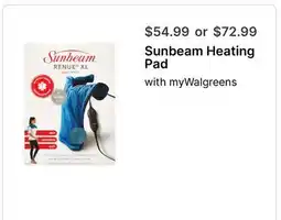Walgreens Sunbeam Heating Pad offer