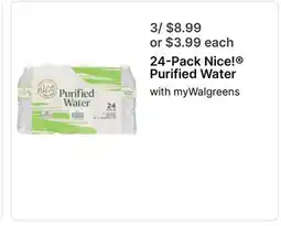 Walgreens Nice! Purified Water offer