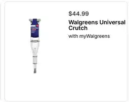Walgreens Walgreens Universal Crutch offer