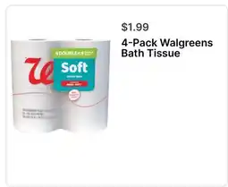Walgreens 4-Pack Walgreens Bath Tissue offer