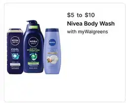 Walgreens Nivea Body Wash offer