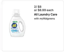 Walgreens All Laundry Care offer