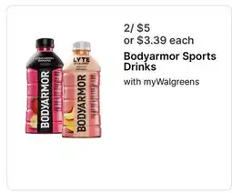 Walgreens Bodyarmor Sports Drinks offer