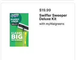 Walgreens Swiffer Sweeper Deluxe Kit offer