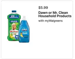 Walgreens Dawn or Mr. Clean Household Products offer