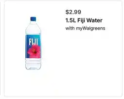 Walgreens 1.5L Fiji Water offer