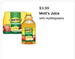 Walgreens Mott's Juice offer