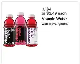 Walgreens Vitamin Water offer