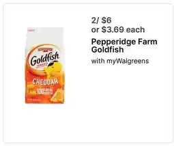 Walgreens Pepperidge Farm Goldfish offer