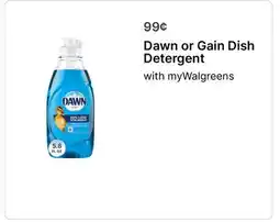 Walgreens Dawn or Gain Dish Detergent offer