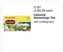Walgreens Celestial Seasonings Tea offer