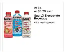 Walgreens SueroX Electrolyte Beverage offer