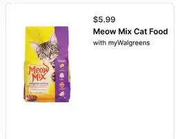 Walgreens Meow Mix Cat Food offer