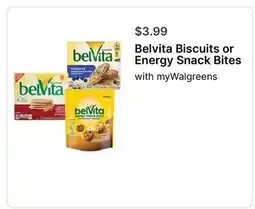 Walgreens Belvita Biscuits or Energy Snack Bites offer