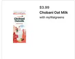 Walgreens Chobani Oat Milk offer