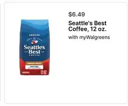 Walgreens Seattle's Best Coffee, 12 oz offer