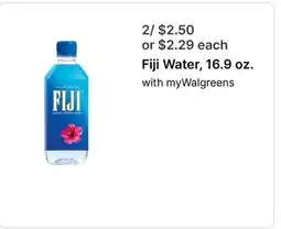 Walgreens Fiji Water, 16.9 oz offer