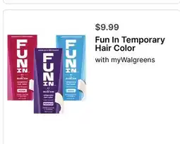 Walgreens Fun In Temporary Hair Color offer