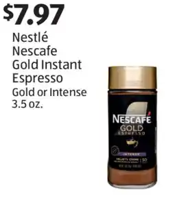 Aldi Nestlé Nescafe Gold Instant Espresso offer