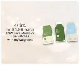 Walgreens ESW Face Masks or Eye Patches offer