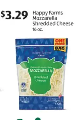 Aldi Happy Farms Mozzarella Shredded Cheese offer