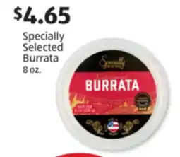 Aldi Specially Selected Burrata offer