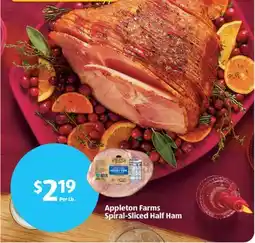Aldi Appleton Farms Spiral-Sliced Half Ham offer