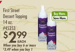 Smart & Final First Street Dessert Topping offer
