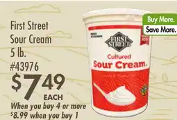 Smart & Final First Street Sour Cream offer
