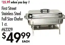 Smart & Final First Street Stainless Steel Full Size Chafer offer