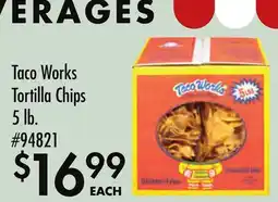 Smart & Final Taco Works Tortilla Chips offer
