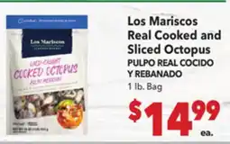 Vallarta Supermarkets Los Mariscos Real Cooked and Sliced Octopus / PULPO REAL COCIDO Y REBANADO offer