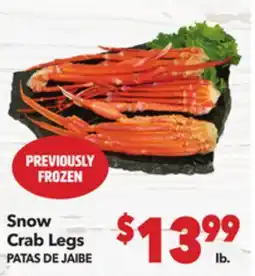 Vallarta Supermarkets Snow Crab Legs / PATAS DE JAIBE offer